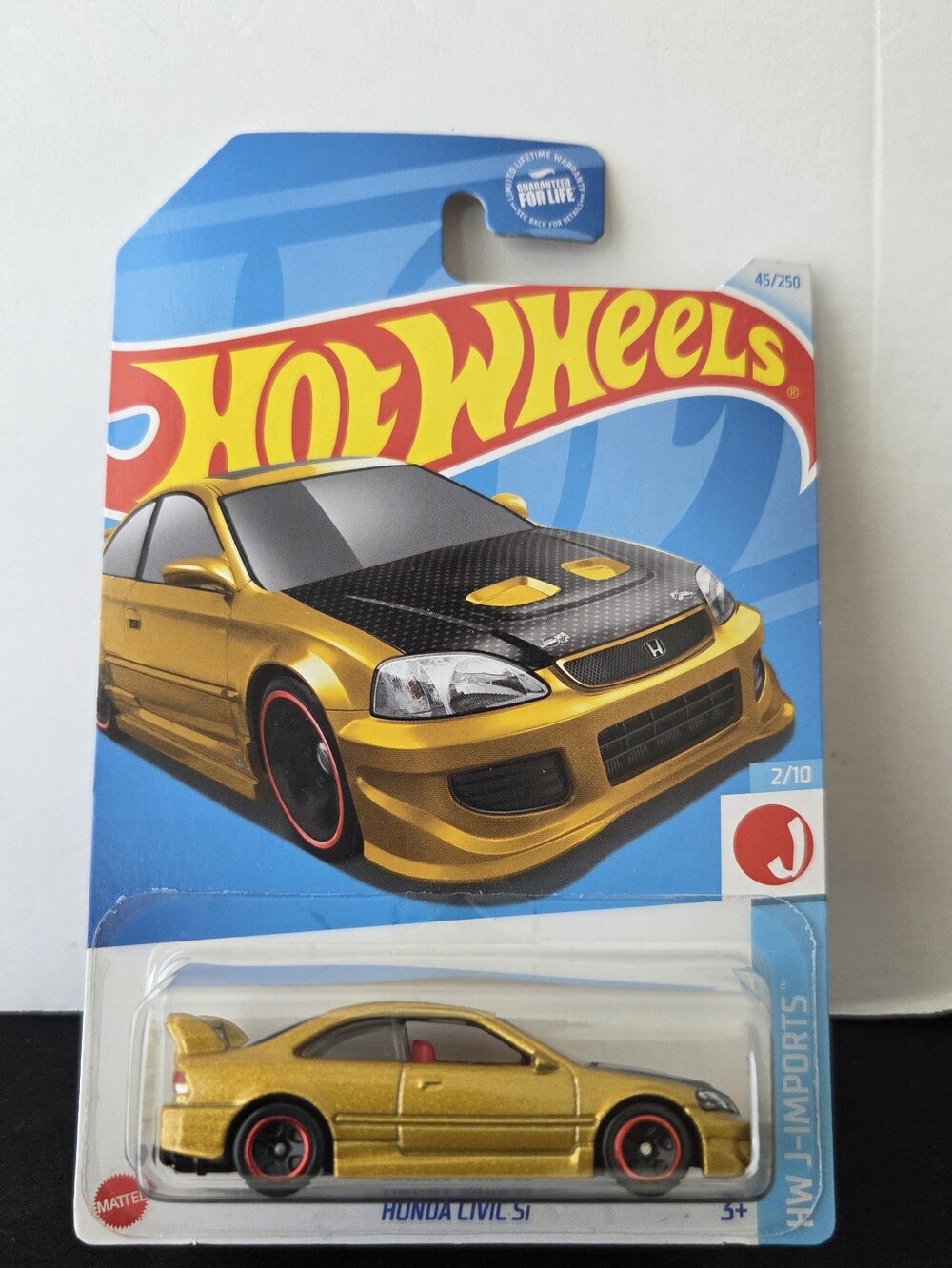 Hot Wheels Honda Si HW J-Imports 2024 Series Diecast Car Gold New